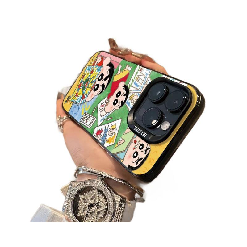 Shin-chan Picture Case for Apple 17 Pro Max XS - Fits 13, 14, 15, 16, 17 - Trendy and Durable Design