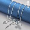 925 Sterling Silver Dragonfly Pendant Necklace Fashionable Wedding Jewelry
