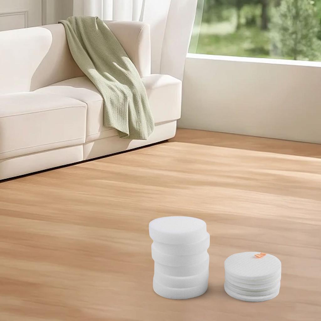 6/10 Sets Foam Felt Filter Kit Cordless Vacuum Cleaner Foam Felt Filter Kit Replacement For LVAC-200