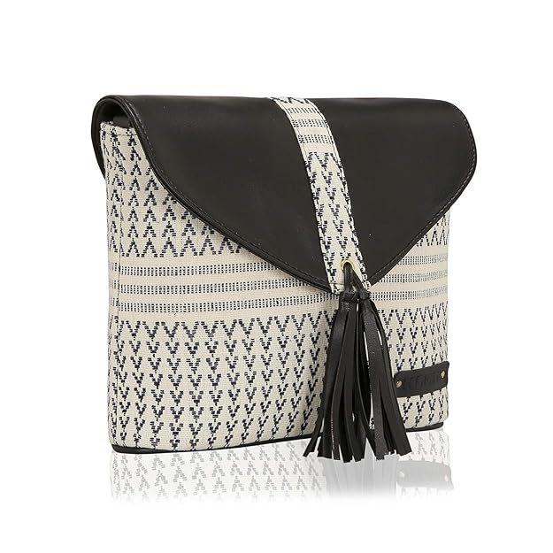 Жаккардовая женская сумка-слинг | Просторная прочная водонепроницаемая сумка для девочек — фото 4