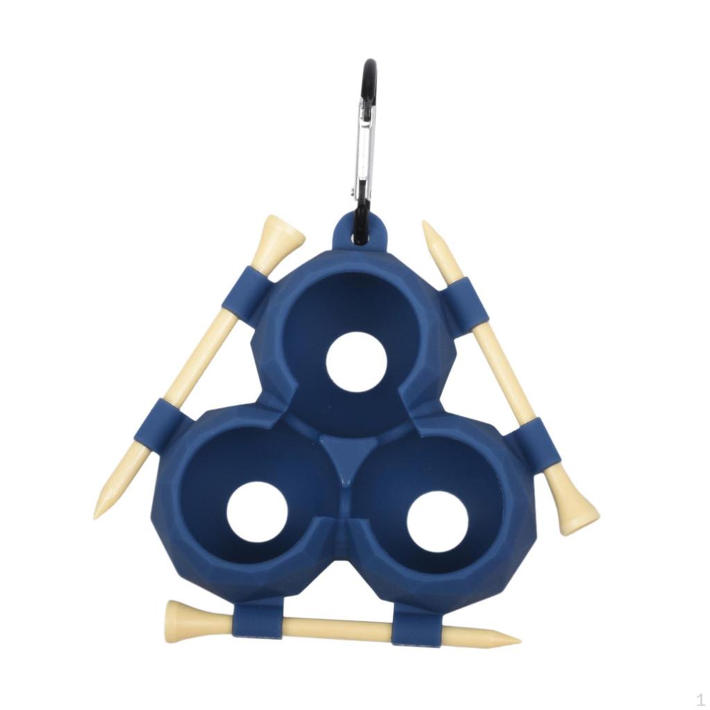 Golfballhalter für Männer und Frauen, tragbare Tragetasche mit Karabinerhaken, für 3 Bälle