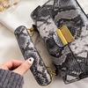 Mulher moda cobra impressão pulso bolsa de ombro nova marca luxo designer bolsas tendência qualidade couro crossbody pequeno quadrado saco