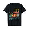 T Shirt With Gerunisex Text Quot Das Leben Ist Wie Jazz Musik Improvisation Saxoph Black Vintage Casual Stretched