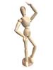 AROXIA Wooden Drawing Doll Model with Hands and Feet for Art, Drawing, and Manga (30cm)