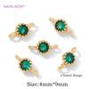 4/8/12Pcs 18K Gold Plated Mini Round Charms Connector For Jewelry,Connector For Bracelet,Inlaid Zircon Charms,DIY Accessories