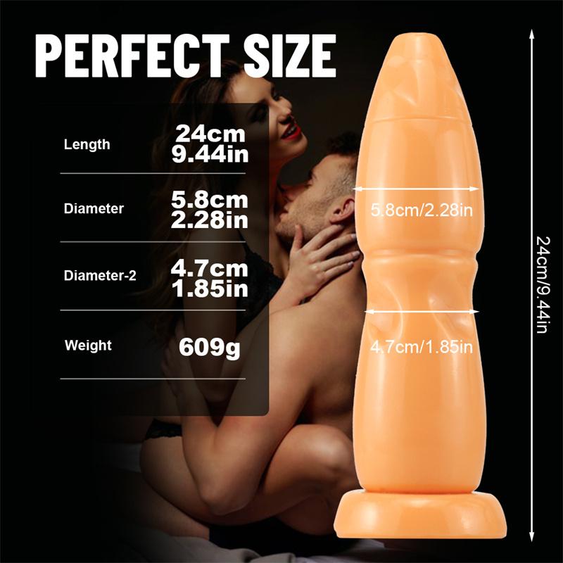 Cannon Oversized Simulation Dildo Female Stallion Phallus Backyard Butt Plug Masturbation Device