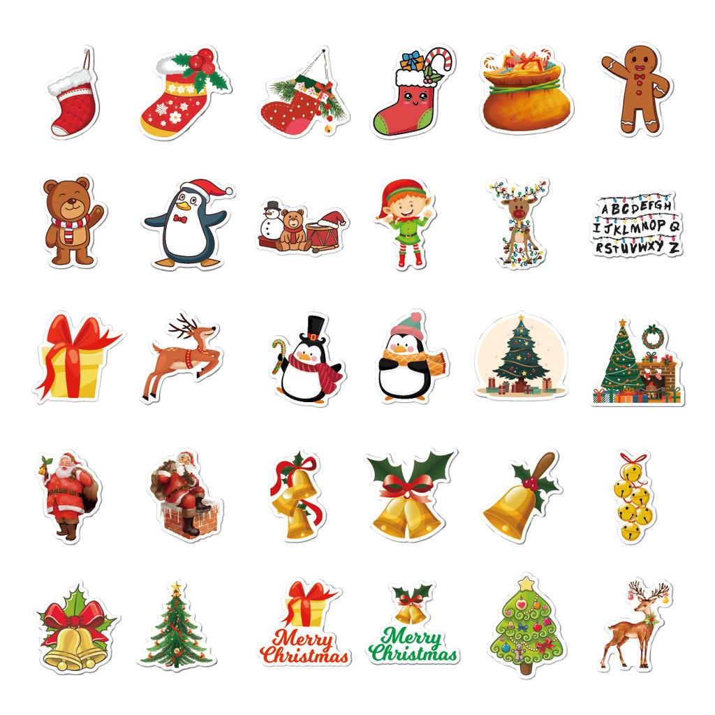 Christmas Stickers Santa Snowflake Stickers for Kids Merry Christmas Decorations Stickers for Envelopes Gifts Tags Crafts
