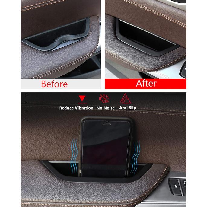 Jaronx For BMW X3 X4 Door Armrest Cover, Driver Side Door Armrest Handle Storage Compartment Cover Container Storage Box(Fits:BMW X3 F25 2010-2016,X4