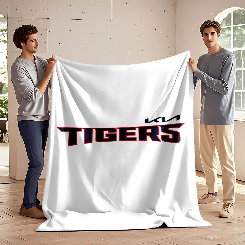 Tigers Team Logo Design Blanket print blanket soft and cozy perfect for the living room bed sofa or a nap,gift
