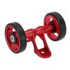 Bicycle Mudguard Easywheel Mudguard Rollers Wheels Double Wheel for for Brompton Folding Bike for DahonRed