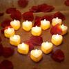 9PC/Set Heart Shaped Aromatherapy Candles Xmas Valentine's Day Romantic Birthday Candles Lover Proposal Scene Decor Candles
