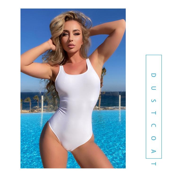 Women S Sexy Solid Slim Fit One Piece Swimsuit