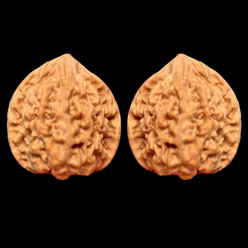 

Грецкий орех Вэньвань с узором Цилинь - Оригинальный цвет, Машинная полировка, Ручная работа, Коллекционный 35-39 cm