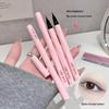 LEEINTO Pink Tube Liquid Eyeliner: Quick-Dry, Waterproof, Sweat-Proof, Long-Lasting, Non-Smudging Eye Makeup Pen
