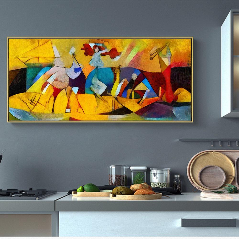 Abstract Famous by Picasso Artworks HD Plátno Olejomalba Tisk Obrazy na zeď do obývacího pokoje Moderní domácí dekorace