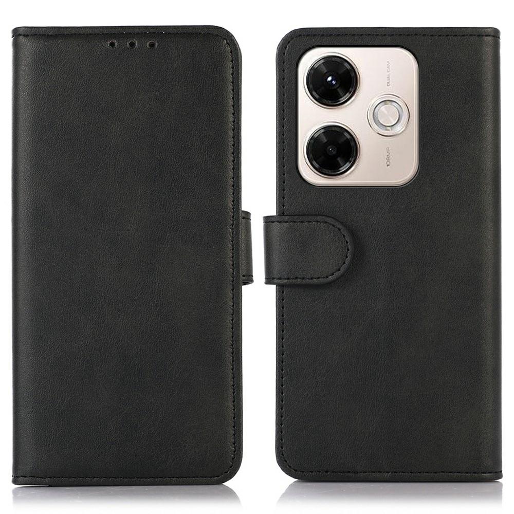 

For Xiaomi Redmi 13x 4G Case Cowhide Texture Leather Wallet Phone Cover with Stand A