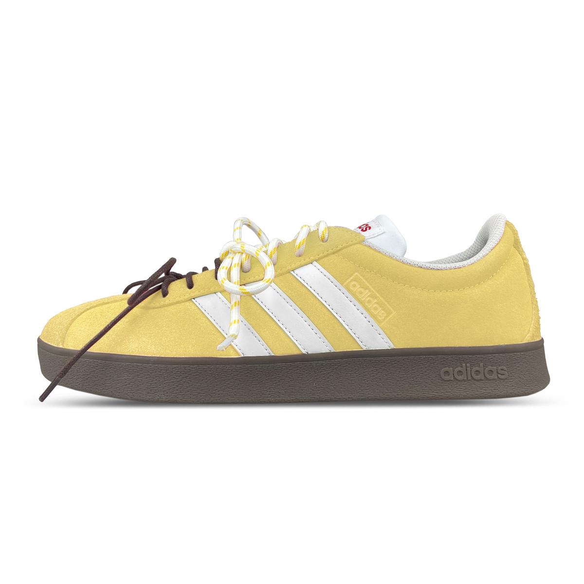 Adidas Neo VL Court Lifestyle Low top Skateboard Shoes Unisex Yellow HQ1802(Team652-ad) 35⅔