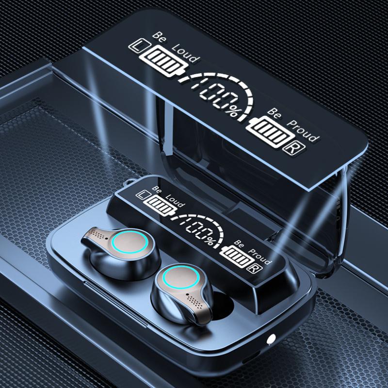Nytt trådlöst Bluetooth-headset TWS Aperture Breathing Light 5.1LED-nummer visar Touch Bra ljudkvalitet