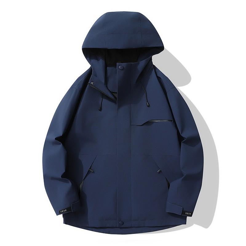Unisex Lightweight Outdoor Windproof Waterproof Jacket Gore-Tex Fabric Breathable Hiking Raincoat With Hood