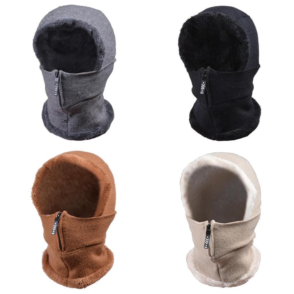 Knitted Hat Women Winter Warmth Windproof Earflap Beanie For Outdoor Activities