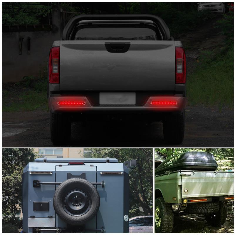 Trailer Truck 24V LED Tail Light DRL Taillight Universal for Bus Marine Tractor Van Rear Stop Lamp Sequantial Turn Indicator 12V