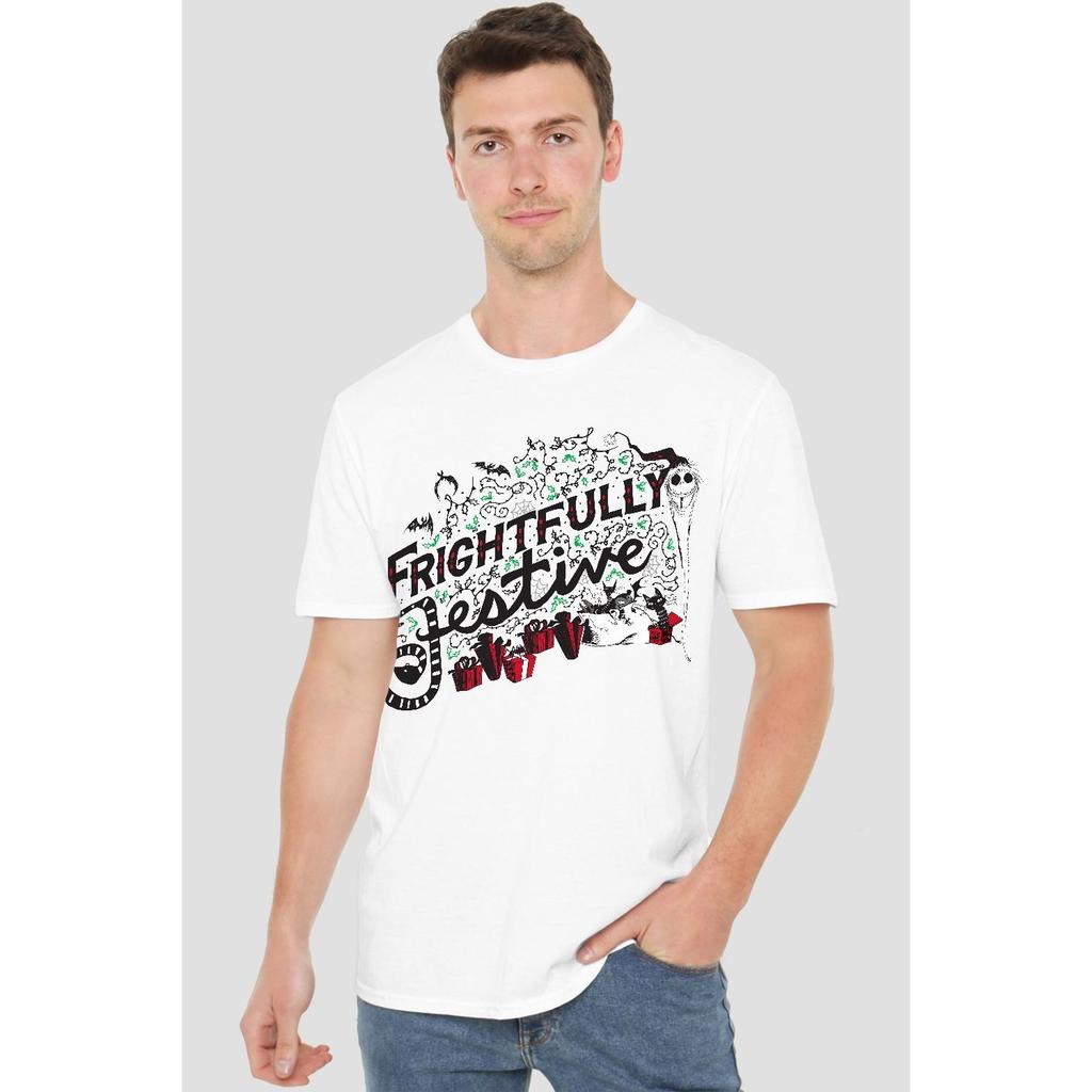 The Nightmare Before Christmas Mens Frightfully Festive Holiday T-Shirt