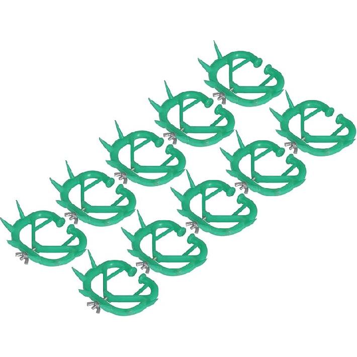 Cow Nose Ring, 10PCS Cow Nose Thorn Calf Weaner Livestock Plastic Cattle Nose Clip Plastic Weaning Tool for Cattle Prevent Sucking(Yellow)