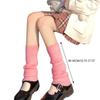 Ribbed Knitted Leg Warmers for Women Solid 80s Party Dance Legwarmers Warm Winter Long Boot Sock JK Long Boot Cuff Cover