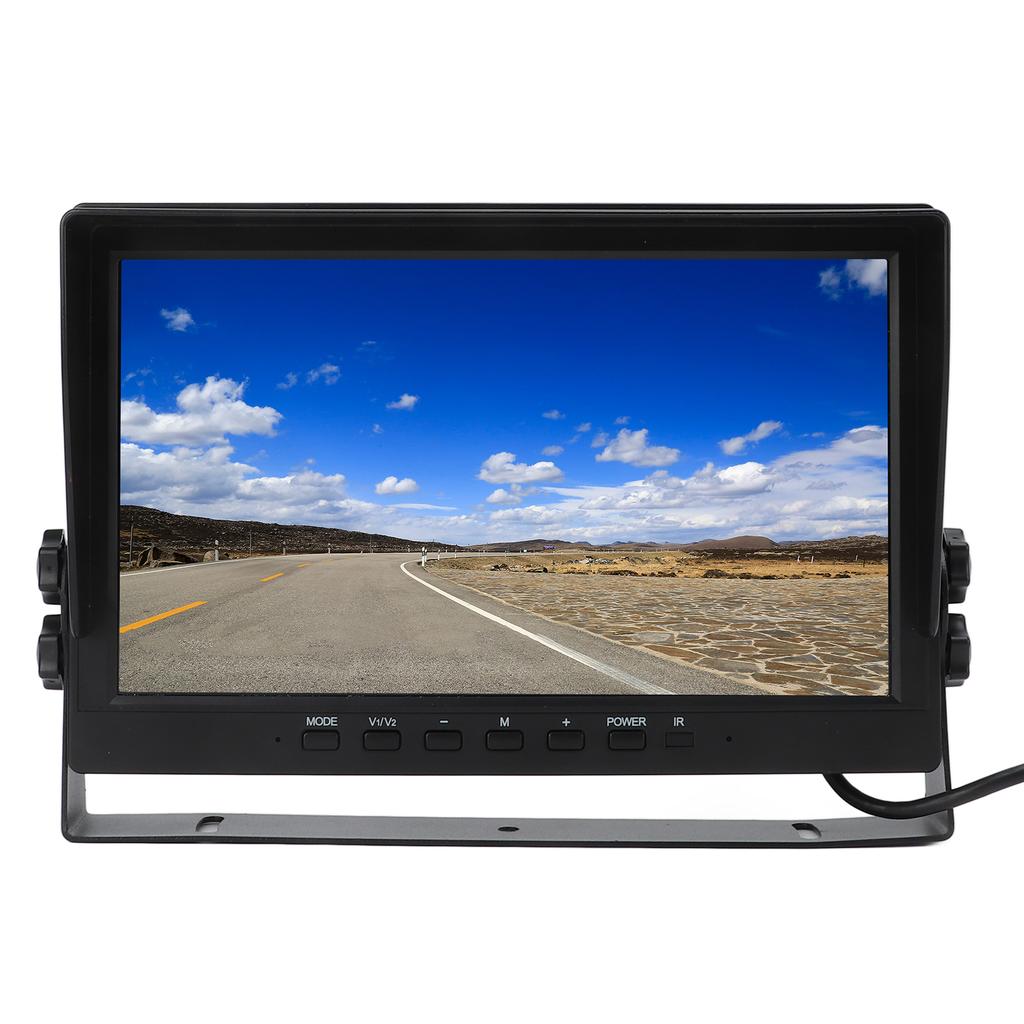 10.1in Rear View Camera Monitor TFT LCD Screen with Sun Visor Universal for Car Truck RV Mini Van