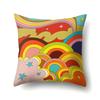 Sofa Pillowcase Home Cushion Cover  Colorful Rainbow