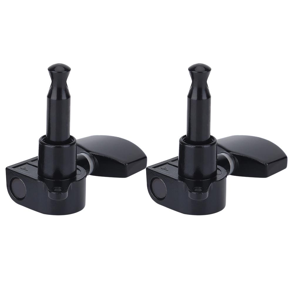 3L 3R Black Closed Zinc Alloy Machine Heads String Tuning Pegs for Folk Electric Guitar