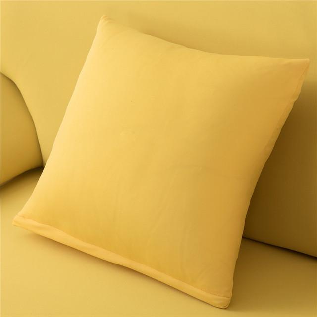 45x45cm Solid Color Elastic Pillow Case Cushion Cover Home Use Decoration Accessories Durable Durable Useful Useful