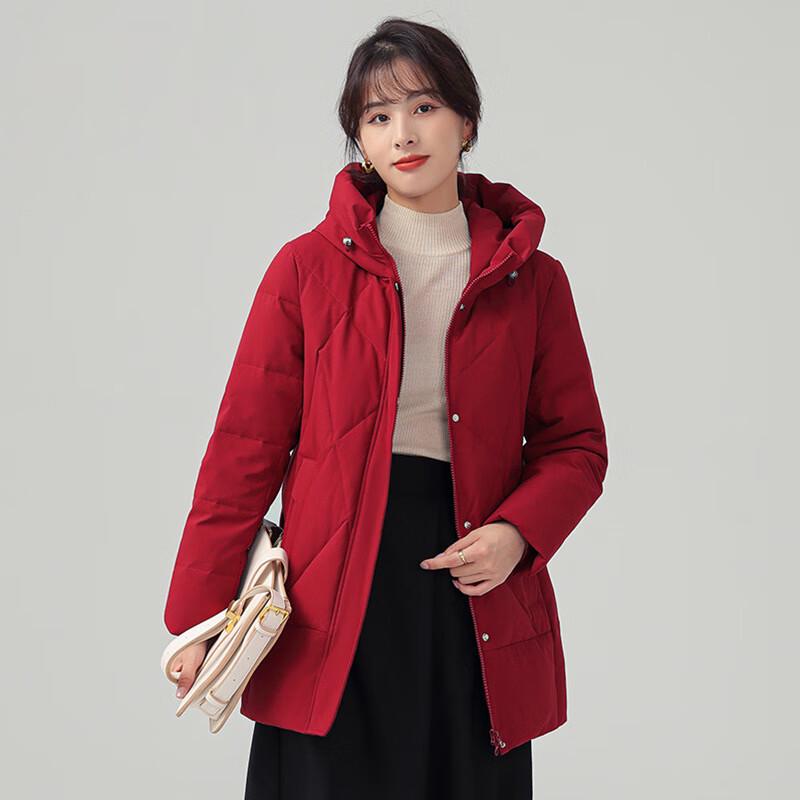 SNOWFLYING Short Hooded Down Jacket