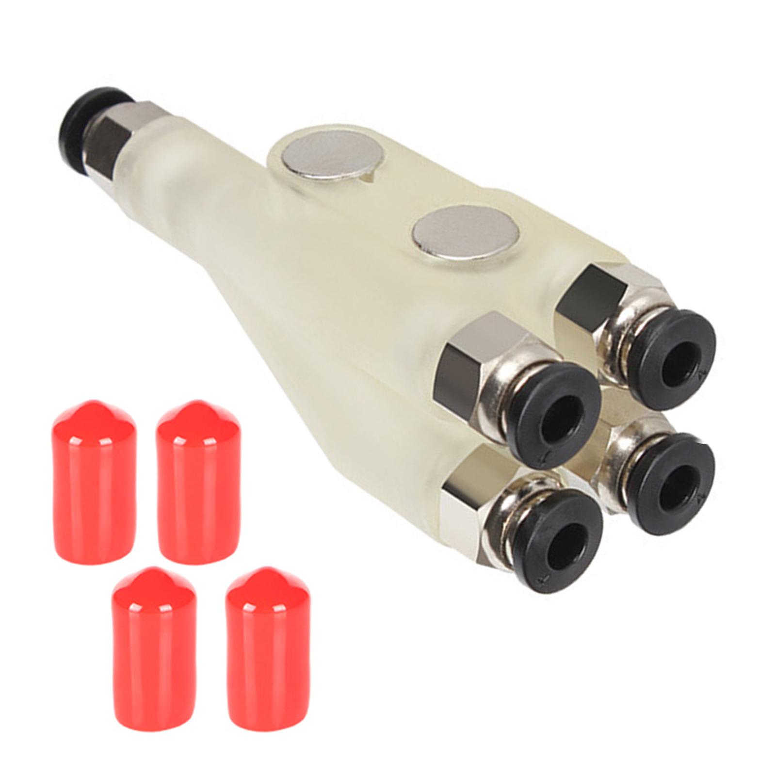 

4 в 1 разъем подачи нити для 3D-принтеров Bamboo Lab P1P P1S X1C Прозрачные смоляные пылезащитные колпачки