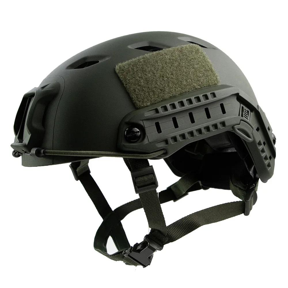 FAST Tactical Riot Helmet ABS 4-Point Suspension Adjustable Head Circumference for Military CS Airsoft Outdoor Protection