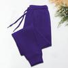 Men Solid Color Casual Sweatpants Drawstring Elastic Waistband Pockets Sport Pants Wide Leg Jogging Pants