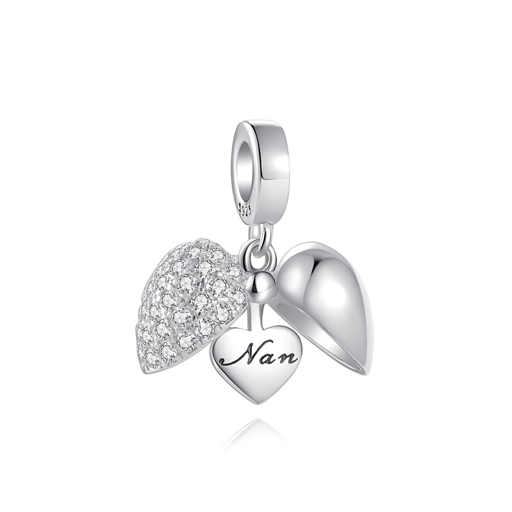 

New Copper Plating Charm Fit Original Bracelet Accessories Women Jewelry Family Member Series Grandmother Sister Wife