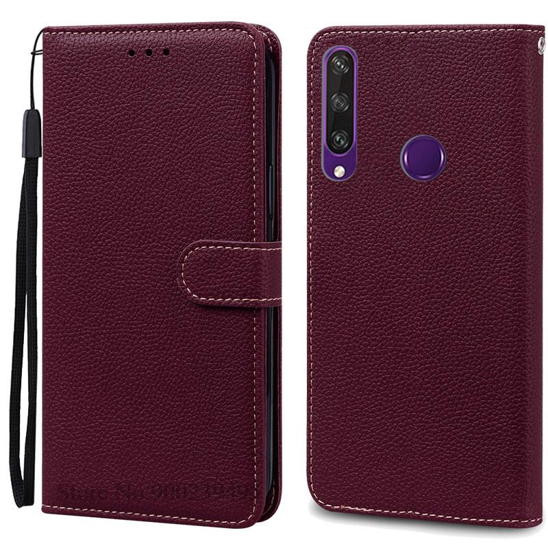 Pro pouzdro Huawei Y6P Kožené peněženkové vyklápěcí pouzdro Pro pouzdro Huawei Y6p MED-LX9N Měkký plný kryt Coque Fundas pro pouzdro Huawei Y6P