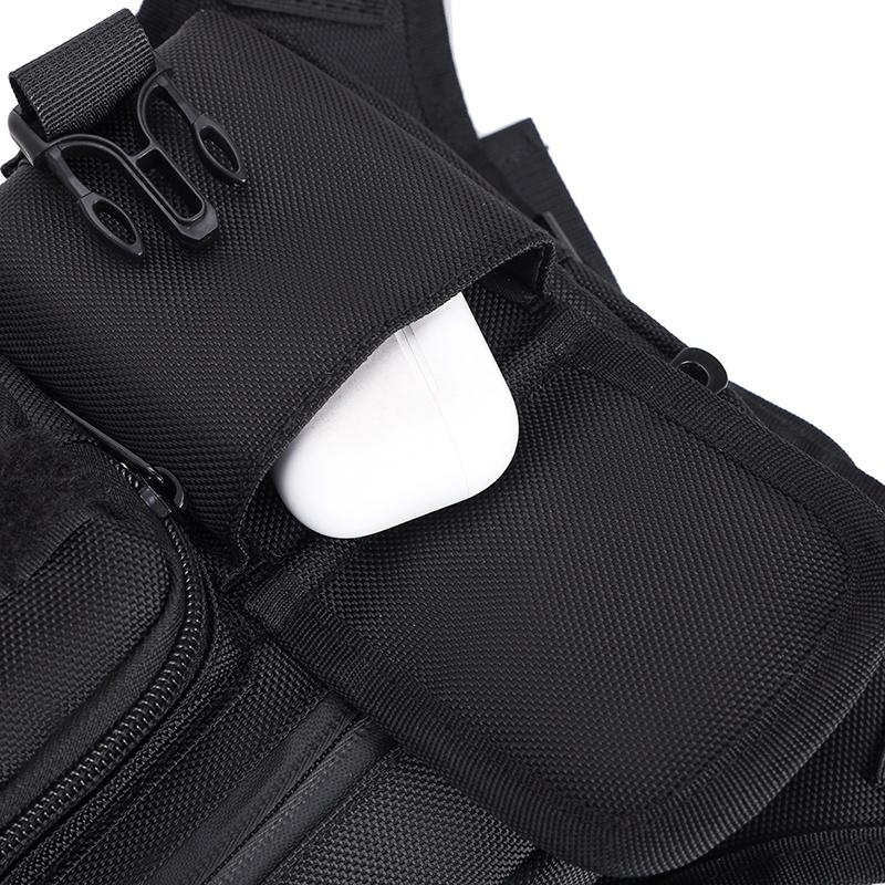 Taktische Frontbrusttasche für Herren – Sichere Diebstahlschutz-Westentasche, ideal für Radfahren, Laufen & Pendeln