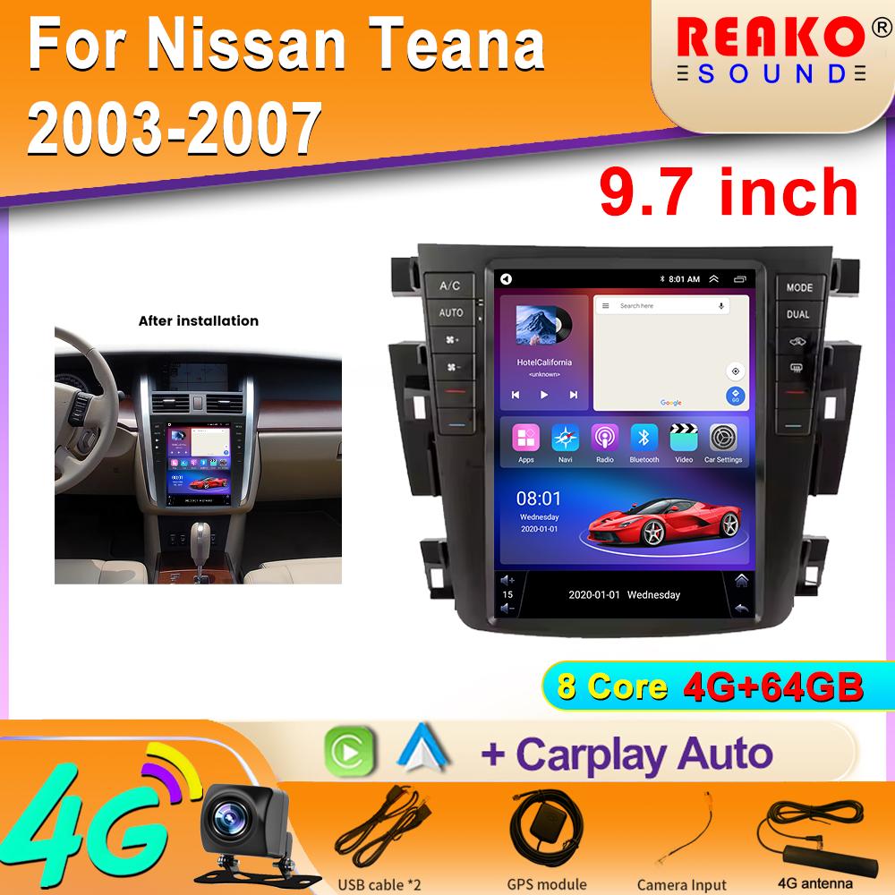 Android 9.7 inch Radio Auto GPS Recorder Stație Navigație pentru Nissan Teana J31 2003-2007 230JK 230jm samsung sm7