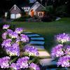 Garten-Solar-Hortensien-Laternen, Outdoor-Landschafts-Laternen, Gartenlaternen, Solarbetriebene Rasenlaternen, Rosenlaternen