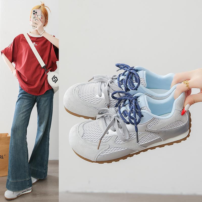 2025 Little White Shoes Women's Autumn New Korean Version Ins Female Students' Leisure Sports Versatile Board Shoes Street Shot T01