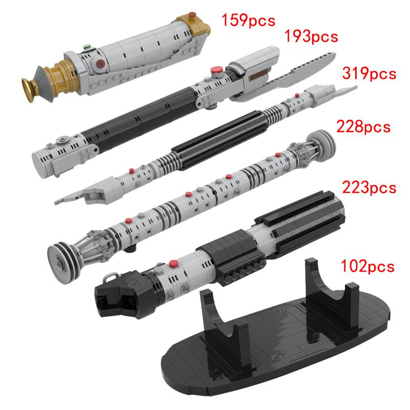 Spot assembled building blocks MOC-88352 puzzle toy lightsaber creative gift model ornament