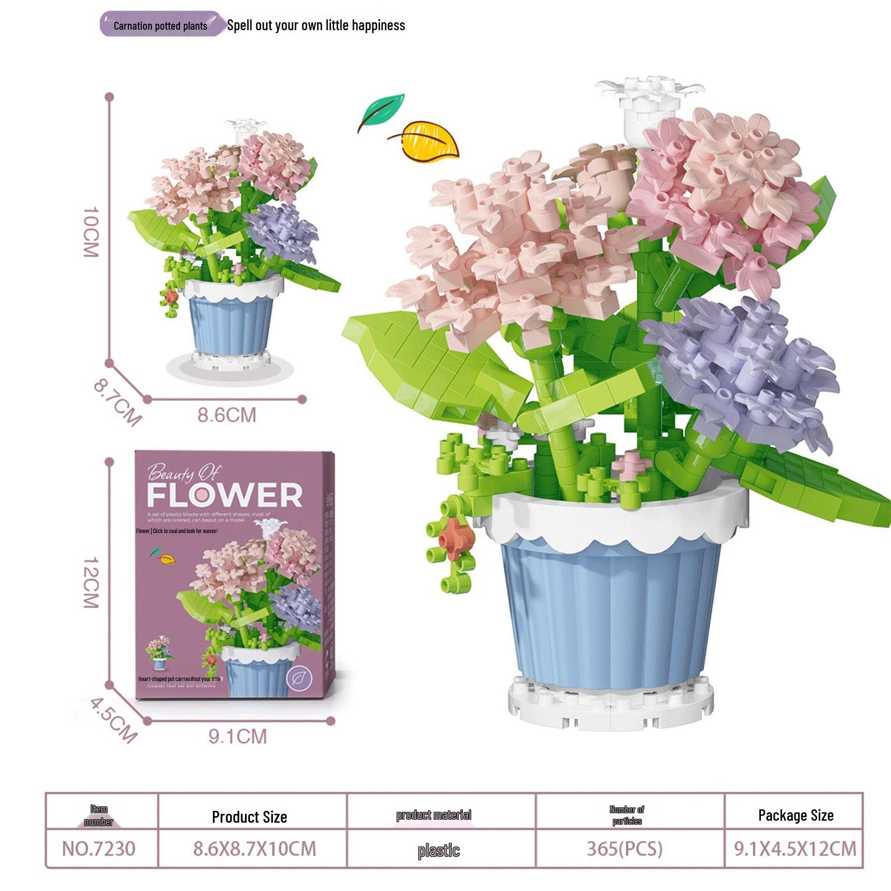 

Сукулентний Квітковий Букет Будівельні Блоки - Святкові Подарунки та Іграшки