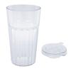 Toddler Training Cup 360 degrees  Slow Flowing Control Baby Open Mouth Transition Cup Transparent