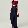 American Dark Blue Wide-leg Jeans Women's Spring and Autumn 2025 New High-waisted Loose Drape Pants Early Spring