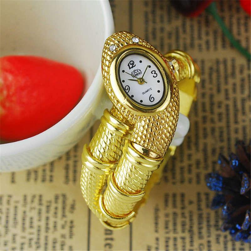 Cool Snake Bangle Watches Women Quartz Bracelet Watch