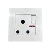 Type 146 Double 15A South African Wall Socket with Light Strip Switch - Single & Two Gang Options