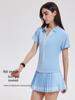 Cai Jue Women's Quick-Dry Short Sleeve Polo for Outdoor Sports & Fitness