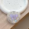 Laser Love Rhinestone Magnetic Desktop Mobile Phone Holder Airbag Folding Telescopic Paste Ring Portable